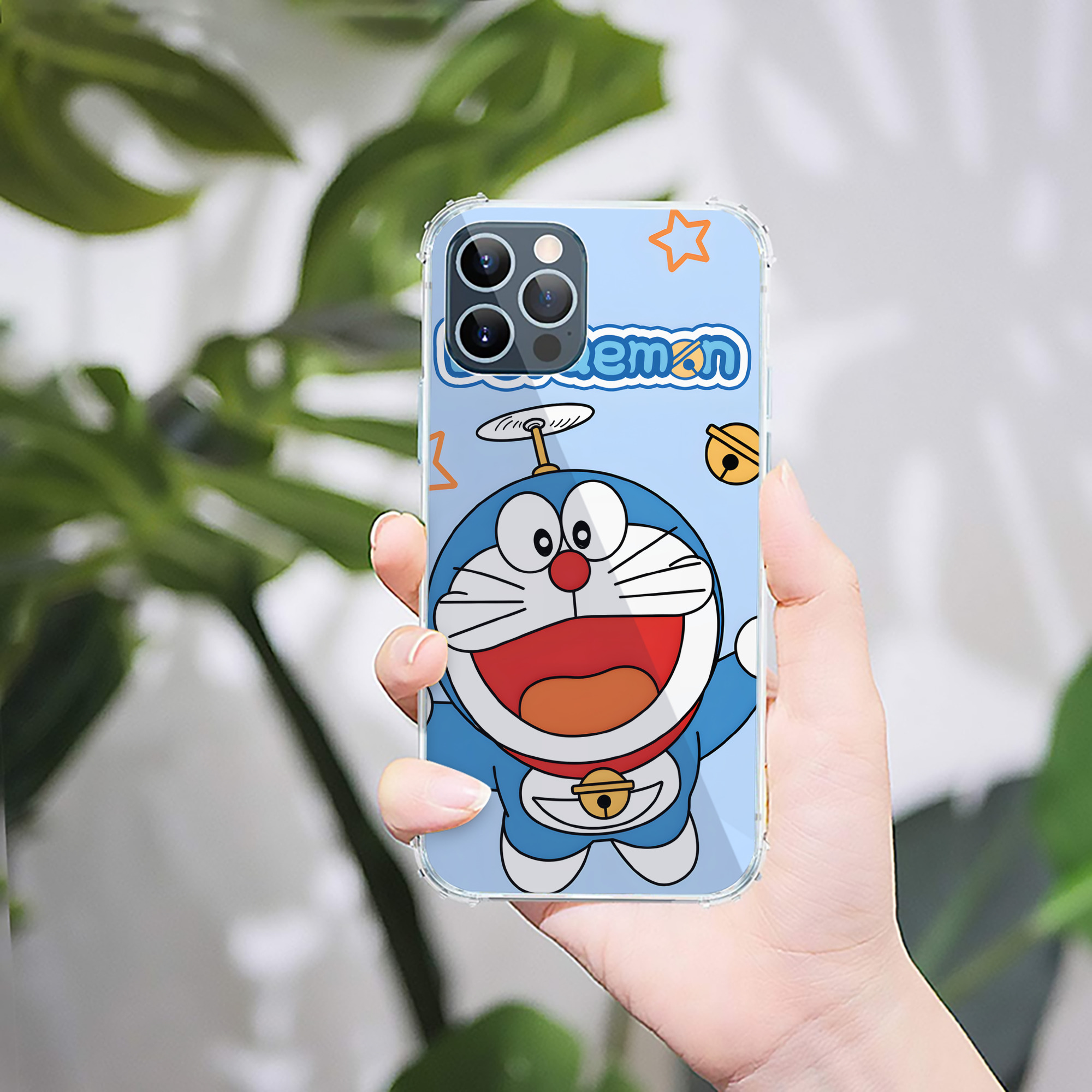 （画像用） ドラえもん Doraemon 【iPhone 12シリーズ対応】透明スマホケース（クリアソフトケース）